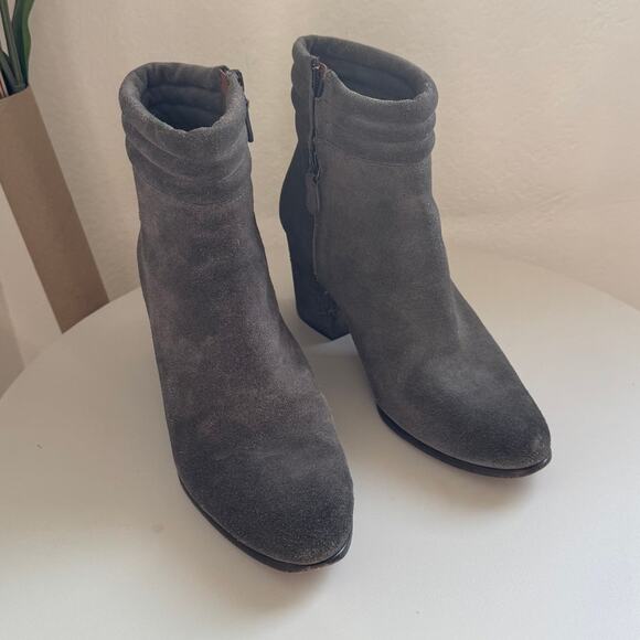 Rebecca Minkoff Benson Suede Ankle Boots in Grey Size 7.5 - Picture 2 of 8